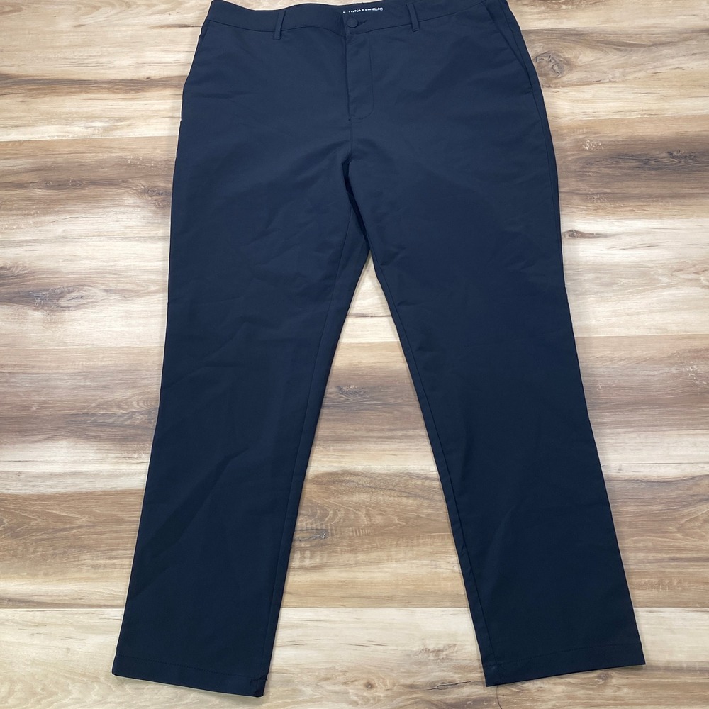 Banana Republic Core Temp Pants‎ Mens 38x30 Minimalist Polyester Slim Black